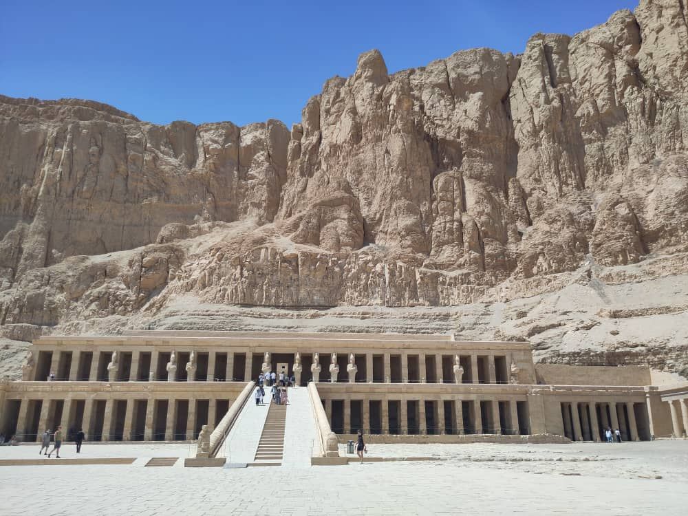 Noirenvoyage au temple d'Hatchepsout, Temple de Deir el-Bahari, Louxor -Égypte